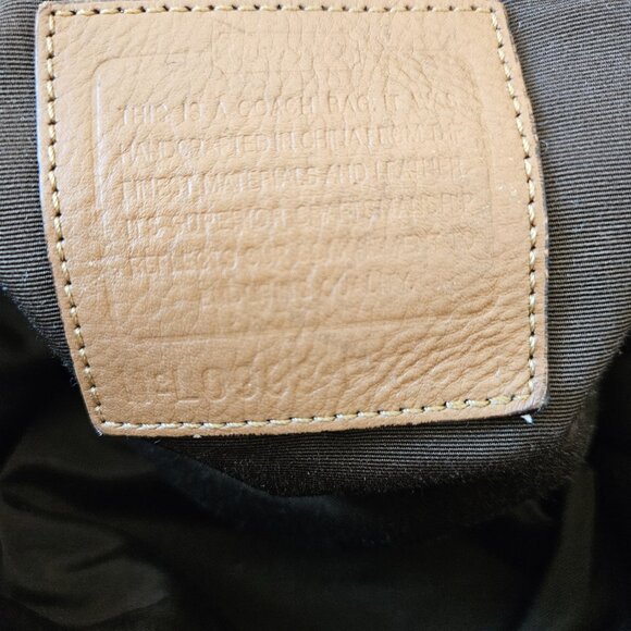 COACH Signature & Leather Messenger Bag 2-Way Travel Business Computer Authentic - Picture 8 of 9